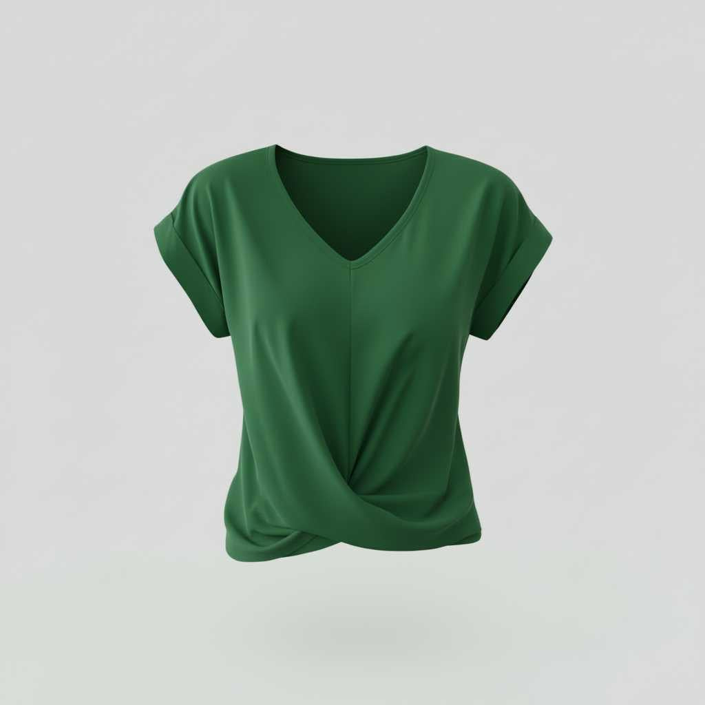 Casual V-Neck Twist Top | Women's Blouse