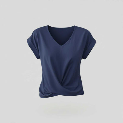 Casual V-Neck Twist Top | Women's Blouse
