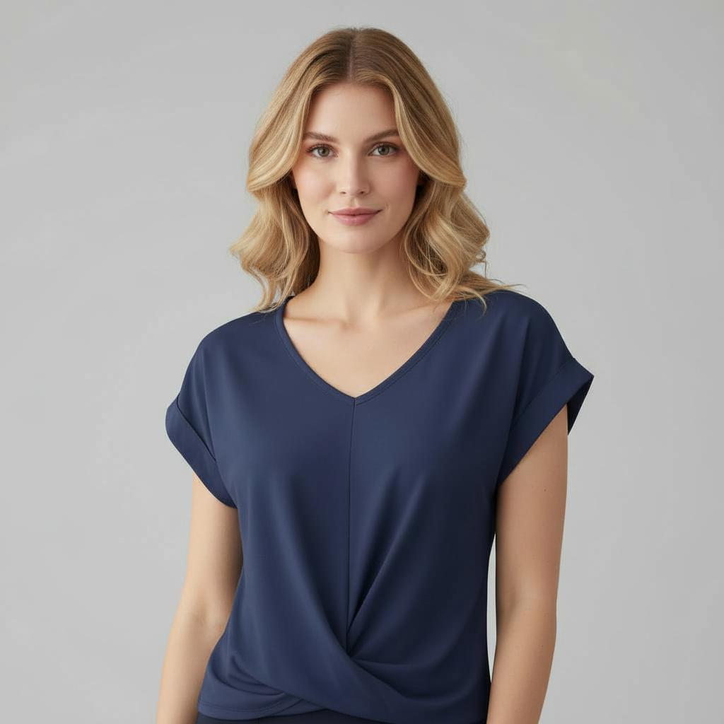 Casual V-Neck Twist Top | Women's Blouse