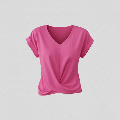 Casual V-Neck Twist Top | Women's Blouse