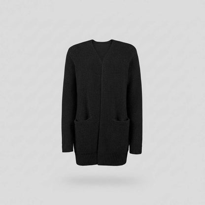 Cozy Long Black Cardigan | Women's Cardigan Sweater