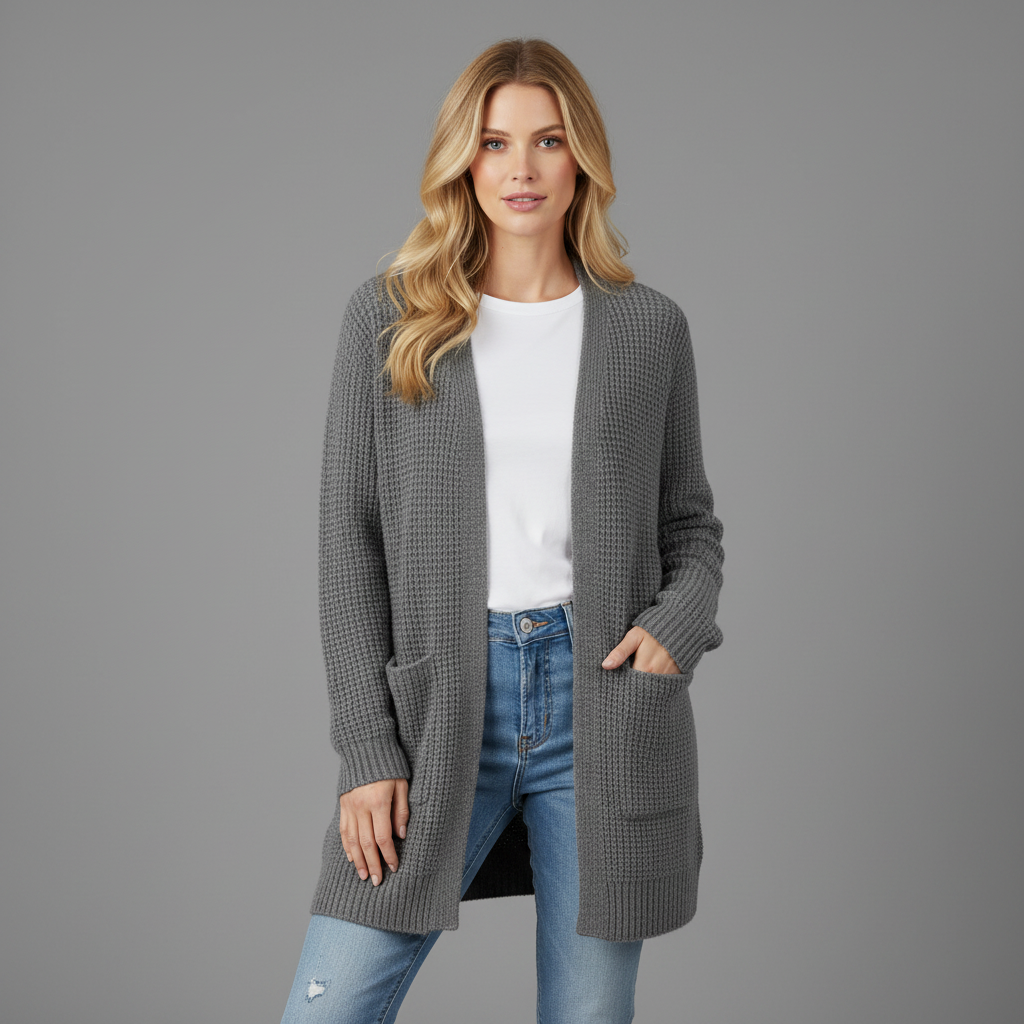 Cozy Long Black Cardigan | Women's Cardigan Sweater