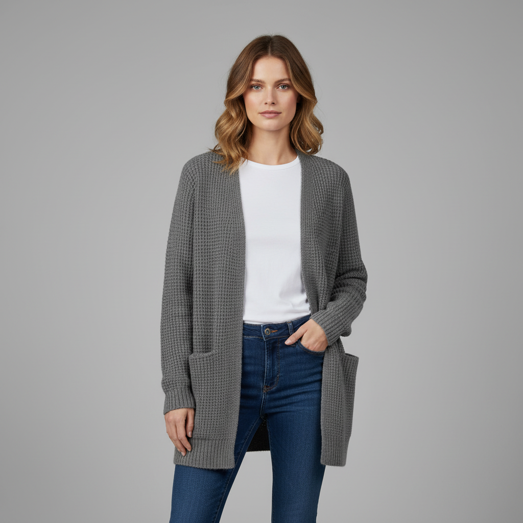 Cozy Long Black Cardigan | Women's Cardigan Sweater