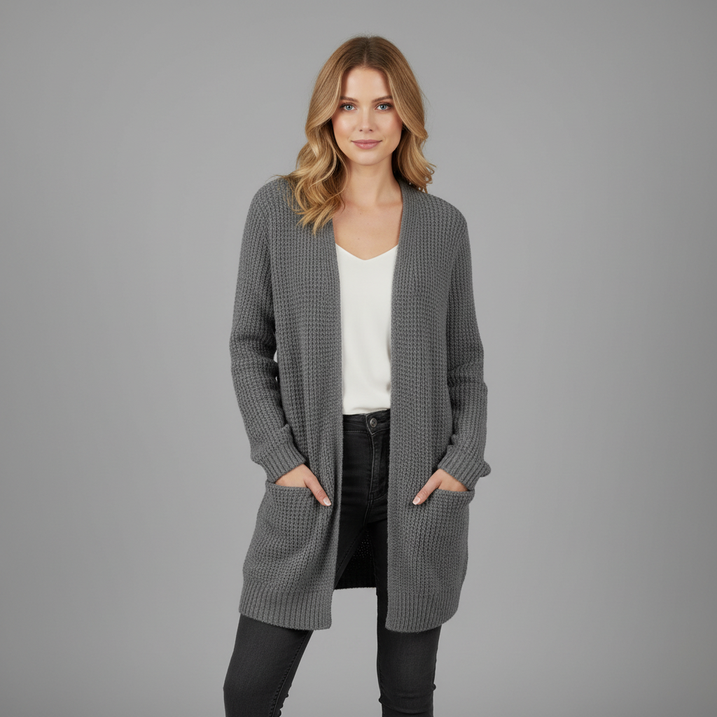Cozy Long Black Cardigan | Women's Cardigan Sweater