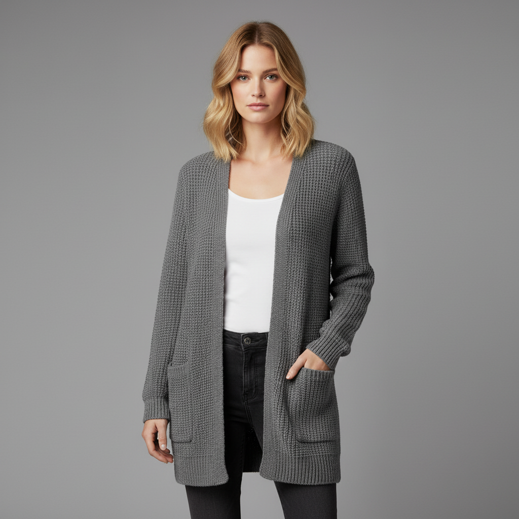 Cozy Long Black Cardigan | Women's Cardigan Sweater