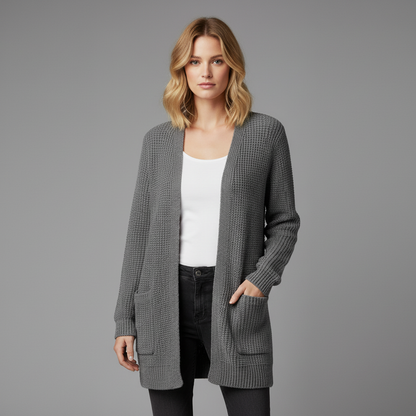 Cozy Long Black Cardigan | Women's Cardigan Sweater
