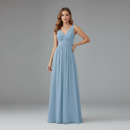 Elegant V-Neck Maxi Dress | Women's Summer Dress