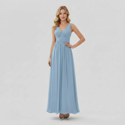 Elegant V-Neck Maxi Dress | Women's Summer Dress
