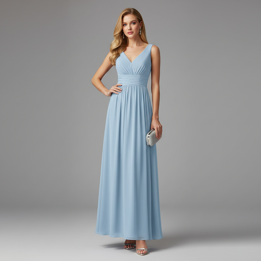 Elegant V-Neck Maxi Dress | Women's Summer Dress