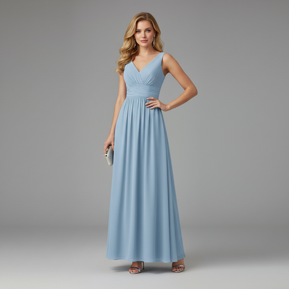 Elegant V-Neck Maxi Dress | Women's Summer Dress