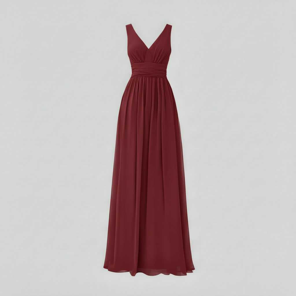 Elegant V-Neck Maxi Dress | Women's Summer Dress