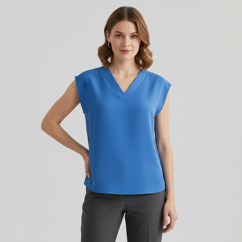 Modern V-Neck Blouse | Women's Going Out Top